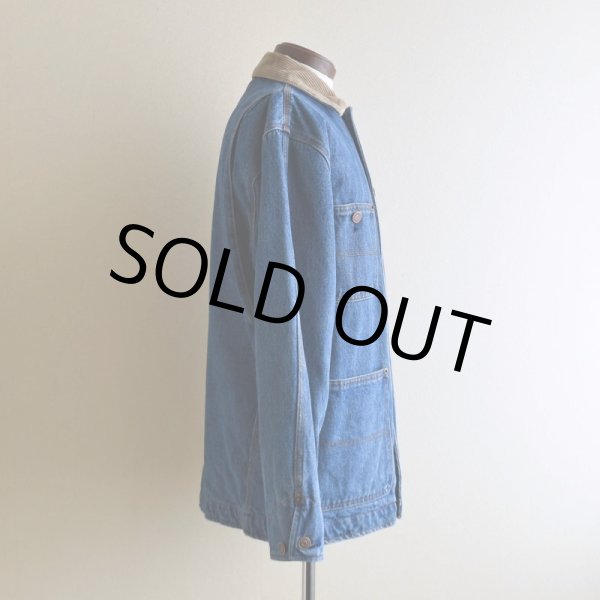 画像2: 1990s RALPH LAUREN デニムカバーオール  "ネイティブボーダーライナー"  表記S  (2)