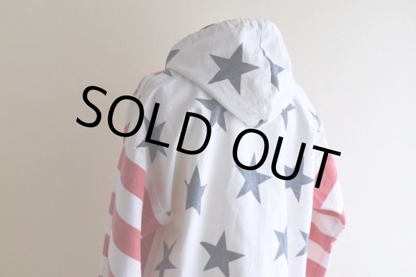 画像9: 1990s MICHIGAN RAG 星条旗柄コットンパーカー　 "MADE IN USA"　 表記S/M  (9)