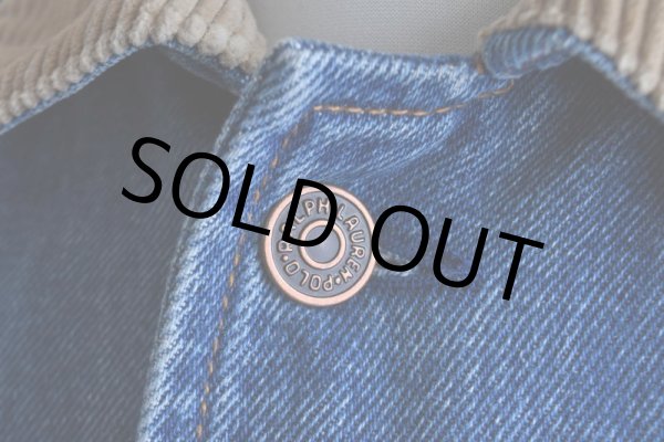 画像9: 1990s RALPH LAUREN デニムカバーオール  "ネイティブボーダーライナー"  表記S  (9)