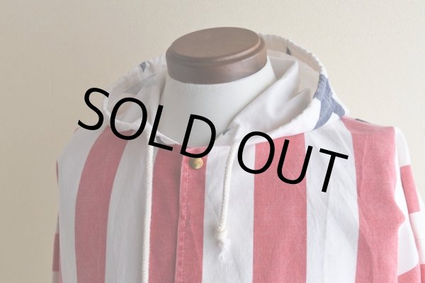 画像8: 1990s MICHIGAN RAG 星条旗柄コットンパーカー　 "MADE IN USA"　 表記S/M  (8)