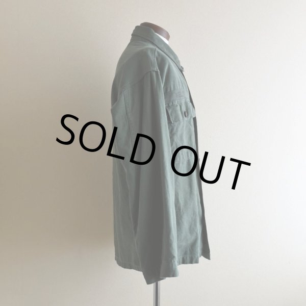 画像2: 1950s US.ARMY OG107 ユーティリティシャツ  "1st初期"  実寸L  (2)