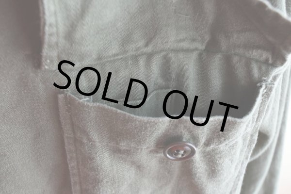 画像12: 1960s US.ARMY OG107 ユーティリティシャツ　 "1st後期"　 表記MEDIUM  (12)