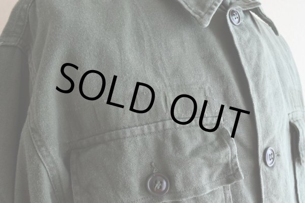 画像10: 1960s US.ARMY OG107 ユーティリティシャツ　 "1st後期"　 表記MEDIUM  (10)