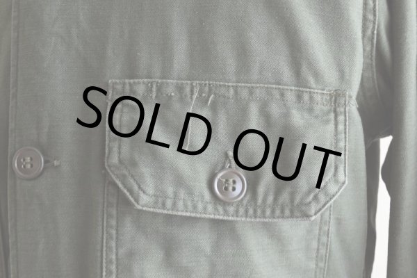 画像10: 1960s US.ARMY OG107 ユーティリティシャツ  "2nd"  表記14 1/2×32  (10)