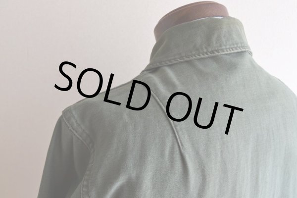 画像14: 1960s US.ARMY OG107 ユーティリティシャツ  "2nd"  表記14 1/2×32  (14)