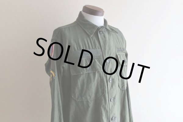 画像7: 1960s US.ARMY OG107 ユーティリティシャツ  "1st後期"  実寸ML  (7)