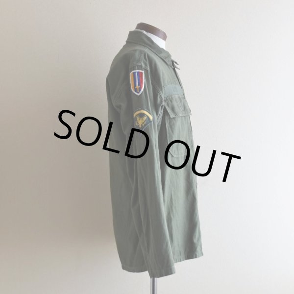 画像2: 1960s US.ARMY OG107 ユーティリティシャツ  "1st後期"  実寸ML  (2)