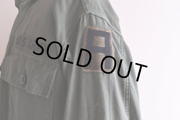 画像13: 1960s US.ARMY OG107 ユーティリティシャツ　 "1st後期"　 表記MEDIUM  (13)