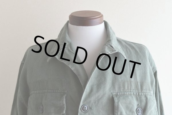 画像9: 1960s US.ARMY OG107 ユーティリティシャツ　 "1st後期"　 表記MEDIUM  (9)