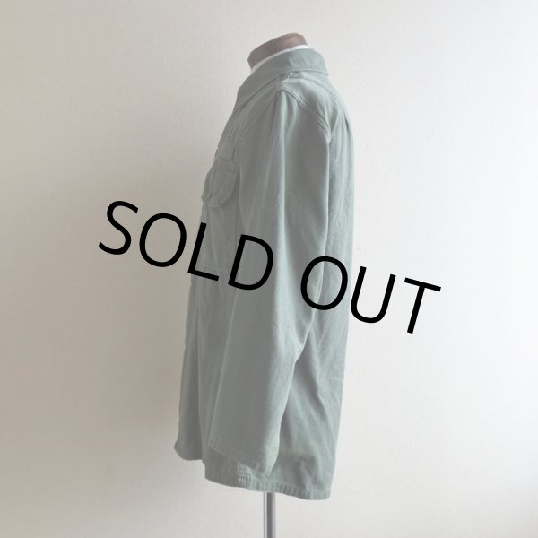 画像4: 1960s US.ARMY OG107 ユーティリティシャツ  "3rd"  表記14 1/2×31  (4)