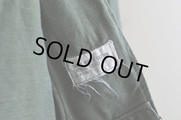 画像6: 1960s US.ARMY OG107 ユーティリティシャツ  "3rd"  表記14 1/2×31  (6)