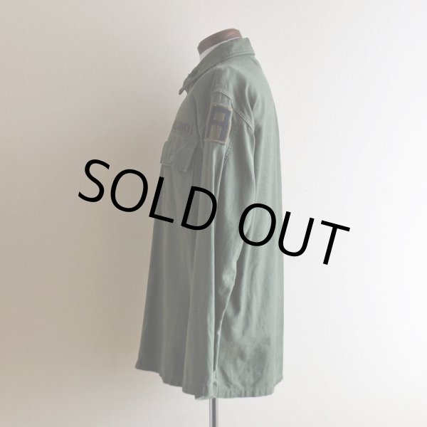 画像4: 1960s US.ARMY OG107 ユーティリティシャツ　 "1st後期"　 表記MEDIUM  (4)