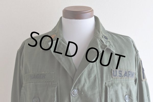 画像9: 1960s US.ARMY OG107 ユーティリティシャツ　 "1st後期"　 表記MEDIUM  (9)