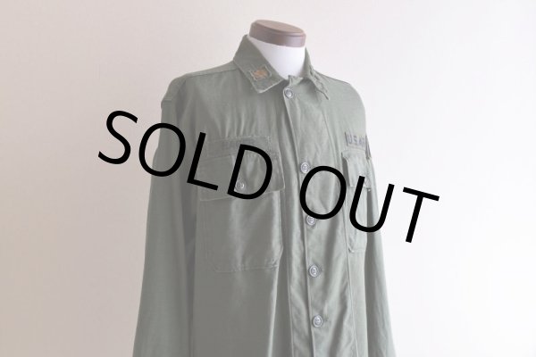 画像7: 1960s US.ARMY OG107 ユーティリティシャツ　 "1st後期"　 表記MEDIUM  (7)