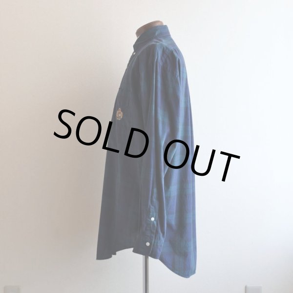 画像4: RalphLauren ボタンダウンシャツ  "BLACK WATCH TARTAN"  表記S  (4)