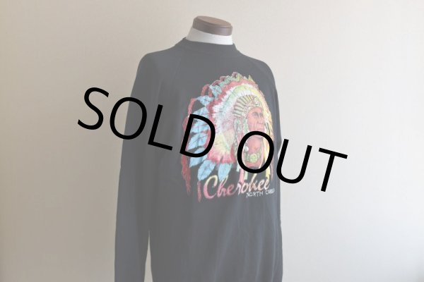 画像7: 1980s CHEROKEE インディアンフェイススウェット　 "MADE IN USA"　 表記XL  (7)