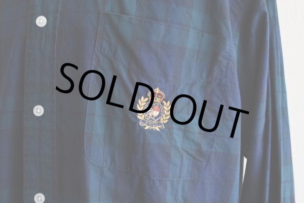 画像8: RalphLauren ボタンダウンシャツ  "BLACK WATCH TARTAN"  表記S  (8)