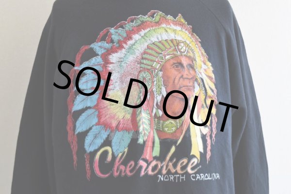 画像9: 1980s CHEROKEE インディアンフェイススウェット　 "MADE IN USA"　 表記XL  (9)