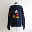 画像1: 1980s Mickey Mouse フロッキースウェット　 "MADE IN USA"　 表記XL  (1)