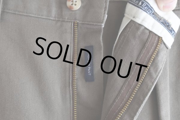 画像7: Polo RalphLauren ツータックチノトラウザー  "ANDREW PANT"  表記W33 L32  (7)