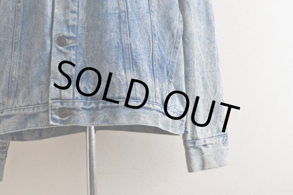 画像10: 1990s ELVIS 監獄ロック ペイントデニムジャケット　 表記M((実寸L-XL))  (10)