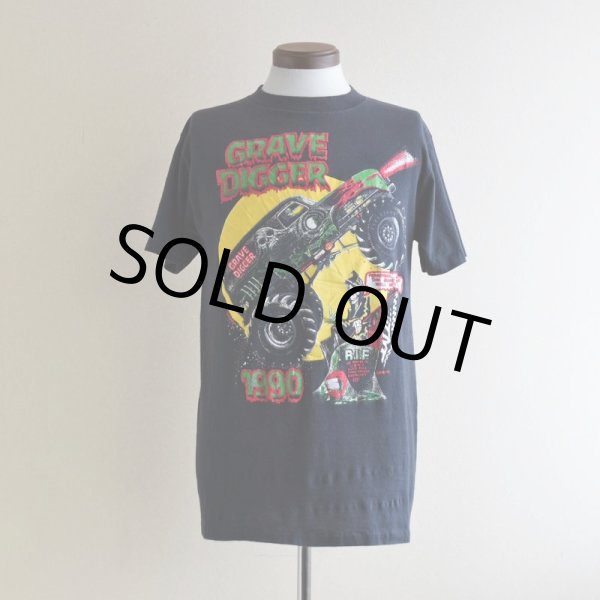 画像1: 1990s GRAVE DIGGER プリントTシャツ　 "MADE IN USA"　 表記L  (1)