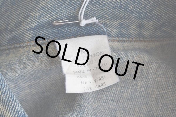 画像5: 1990s ELVIS 監獄ロック ペイントデニムジャケット　 表記M((実寸L-XL))  (5)