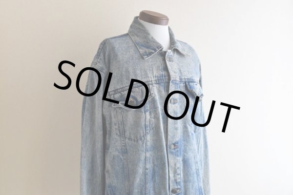 画像6: 1990s ELVIS 監獄ロック ペイントデニムジャケット　 表記M((実寸L-XL))  (6)