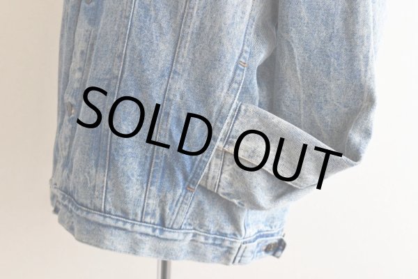 画像9: 1990s ELVIS 監獄ロック ペイントデニムジャケット　 表記M((実寸L-XL))  (9)