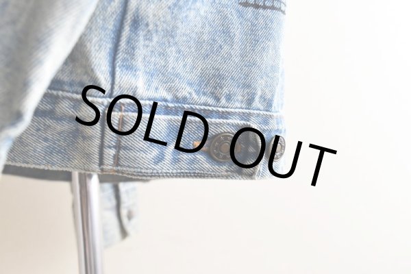 画像12: 1990s ELVIS 監獄ロック ペイントデニムジャケット　 表記M((実寸L-XL))  (12)