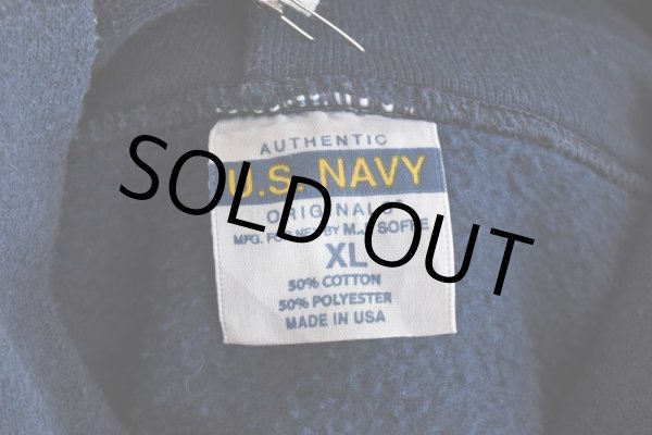 画像5: US.NAVY スウェットパーカー  "MADE IN USA"  表記XL  (5)