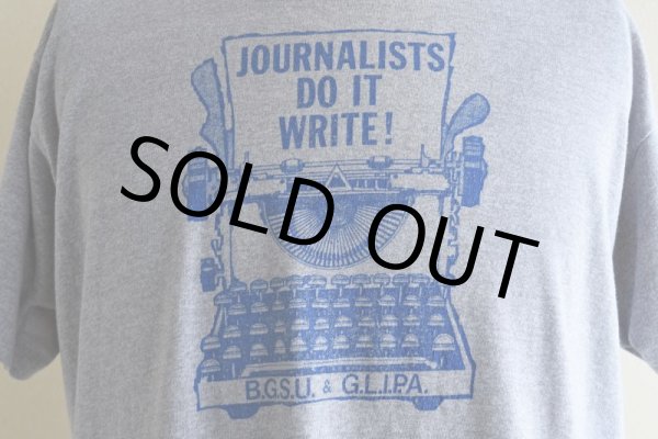 画像8: 1980s JOURNALISTS DO IT WRITE！プリントTシャツ　 "MADE IN USA"　 表記XL  (8)