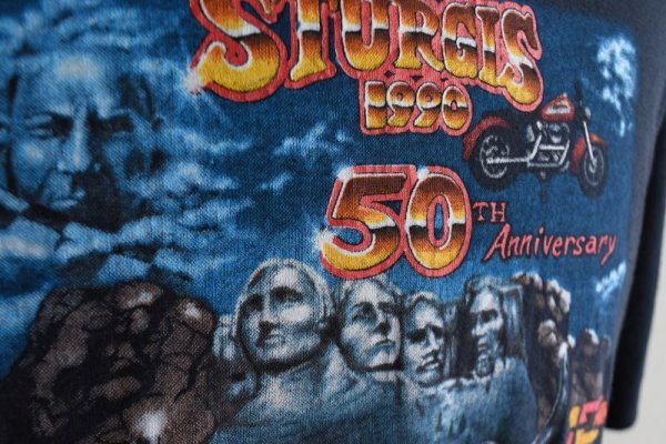 画像9: 1990s STURGIS BLACK HILLS RALLY 50th ANNUAL Tシャツ  "MADE IN USA"  表記XL  (9)