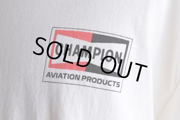 画像8: 1990-00s CHAMPION AVIATION PRODUCTS プリントTシャツ　 表記L  (8)