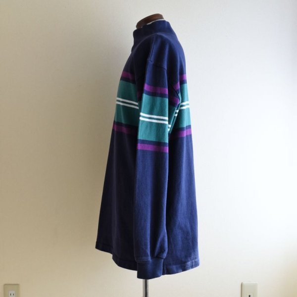 画像4: 1980s L.L.Bean モックネックシャツ  "MADE IN USA"  表記L-TALL  (4)
