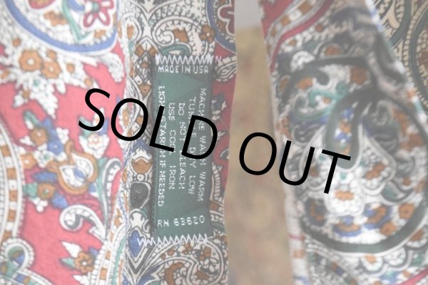 画像11: GITMAN BROS. ペイズリー柄シャツ　 "MADE IN USA"　 実寸L-XL  (11)