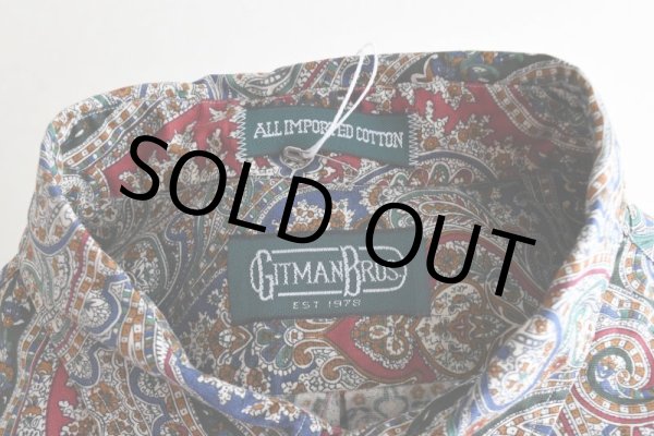 画像5: GITMAN BROS. ペイズリー柄シャツ　 "MADE IN USA"　 実寸L-XL  (5)