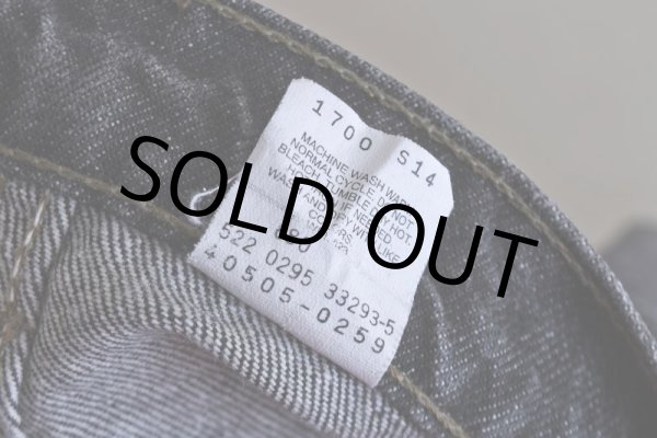 画像6: 1990s Levi's 505-0259 先染めブラックデニム  "MADE IN USA"  表記W42 L32  (6)