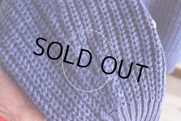 画像12: 1980s L.L.Bean インディゴ風コットンセーター  "MADE IN USA"  表記XL-TALL  (12)