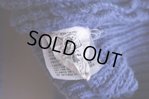 画像6: 1980s L.L.Bean インディゴ風コットンセーター  "MADE IN USA"  表記XL-TALL  (6)