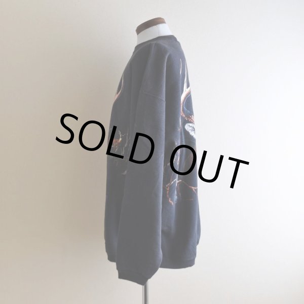 画像4: 1990s HABITAT シカ アニマルプリントスウェット　 "MADE IN USA"　 表記XXL  (4)