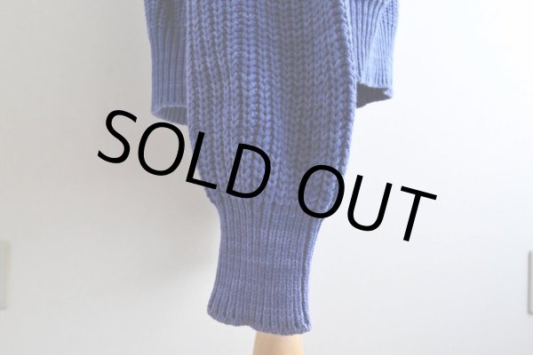 画像11: 1980s L.L.Bean インディゴ風コットンセーター  "MADE IN USA"  表記XL-TALL  (11)