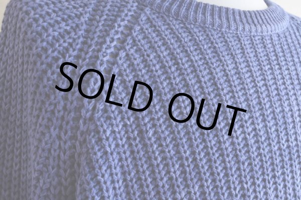 画像9: 1980s L.L.Bean インディゴ風コットンセーター  "MADE IN USA"  表記XL-TALL  (9)