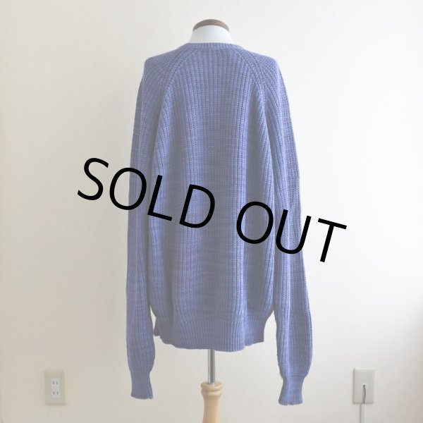 画像3: 1980s L.L.Bean インディゴ風コットンセーター  "MADE IN USA"  表記XL-TALL  (3)