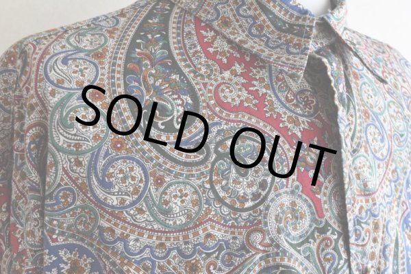 画像8: GITMAN BROS. ペイズリー柄シャツ　 "MADE IN USA"　 実寸L-XL  (8)