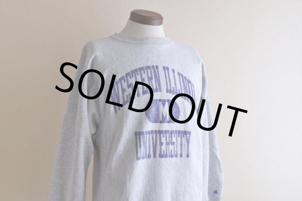 画像7: 1980s Champion リバースウィーブスウェット  "WESTERN ILLINOIS UNIVERSITY"  表記M  (7)