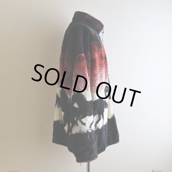 画像2: 1990s BLACK MOUNTAIN 馬柄フリースジャケット　 "MADE IN USA"　 表記2XL  (2)