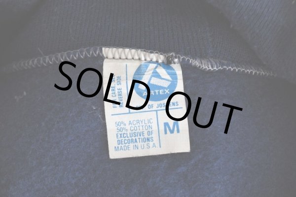 画像5: 1970-80s ARTEX US.NAVY フロッキースウェットパーカー　 "MADE IN USA"　 表記M  (5)