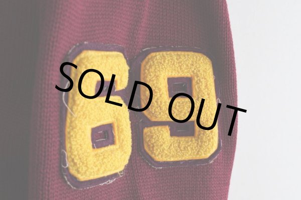 画像12: 1960s LAMB KNIT レタードカーディガン　 表記44  (12)