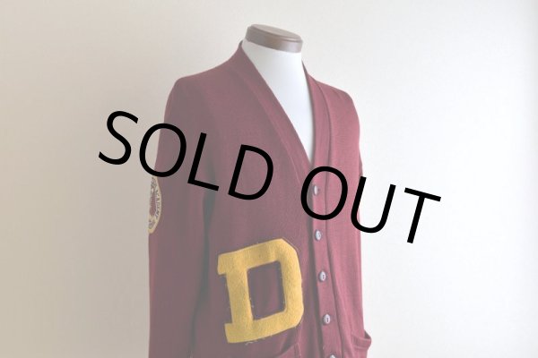 画像6: 1960s LAMB KNIT レタードカーディガン　 表記44  (6)